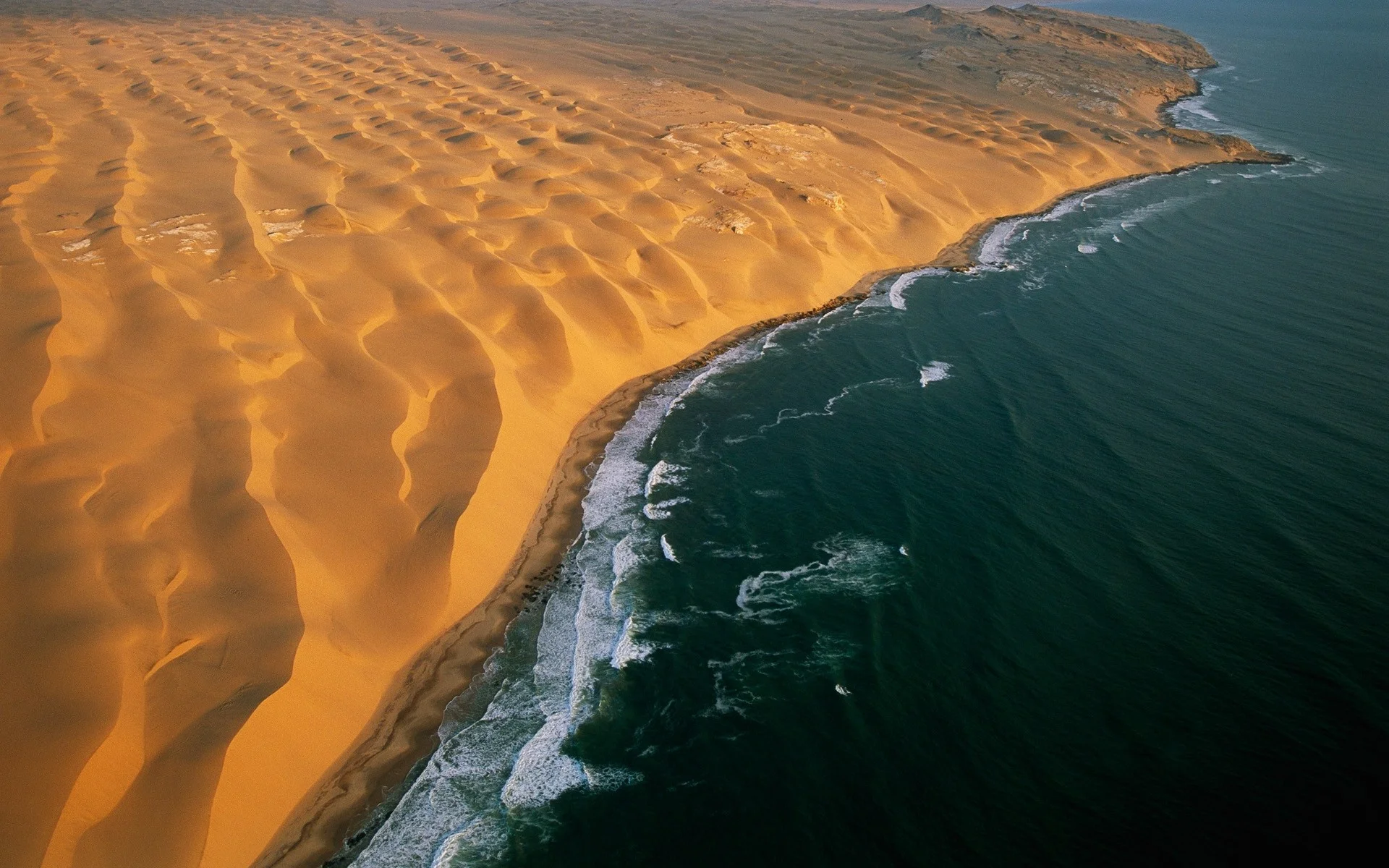 Namibia desert landscape - Sossusvlei sand dunes and African wilderness